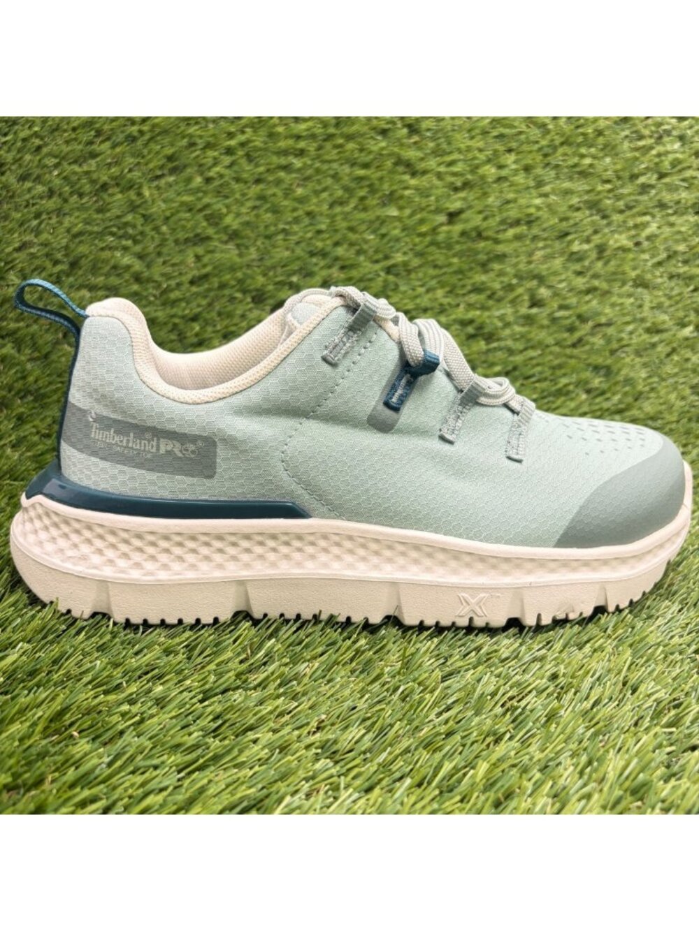 Timberland PRO Intercept Womens Size 6 Blue White Steel Toe Safety Work Shoes